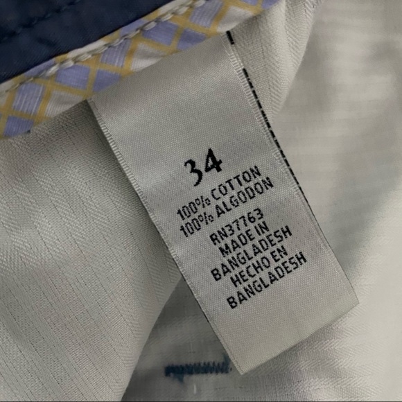 Perry Ellis Men Blue Shorts - Picture 6 of 7